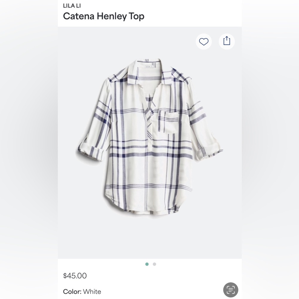 Long Sleeve Henley Top